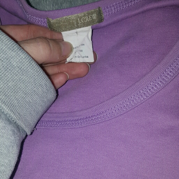 NWOT J Crew Orchid long-sleeved t-shirt - Picture 3 of 6